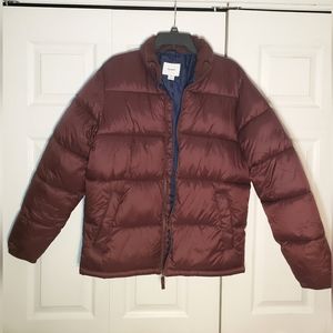 Old Navy Maroon Puffer Coat